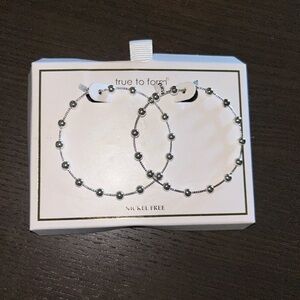 Silver earrings